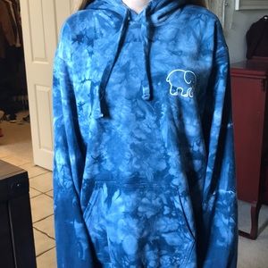 Ivory Ella blue tie dye hoody